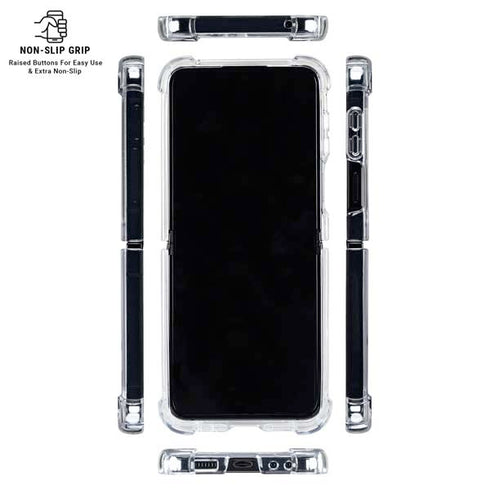 NHL Boston Bruins Solid Background Galaxy Z Flip6 Clear Case